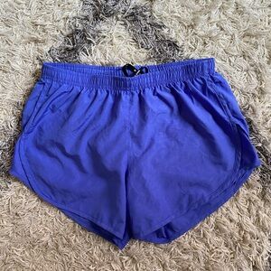 Nike Womens Dry Fit Running Shorts In Purple Blue XS
